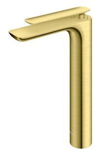 Смеситель для умывальника Kohlman Experience brushed gold высокий QB170EGDB, Золотой