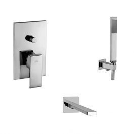 Душова система для ванни з виливом для ванни Paffoni 205 мм Shower chrome KITEL015CR/M205, Хром