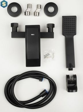 Смеситель для ванны Yoka Talea black настенный BW.TALEA-BLK, Черный матовый