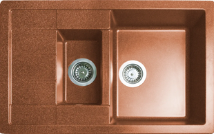 Кухонная мойка Adamant Anila Plus 775x495x200 terra-cotta 104223, Цемент матовый