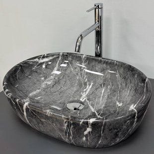 Умывальник VBI Modena S black onyx накладний VBI-012008, Черный матовый