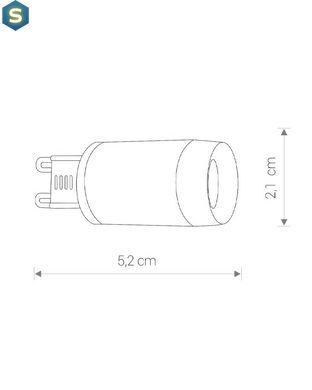 Лампа Nowodvorski 8447 Lens G9 1x3W 4000K 310Lm Wh