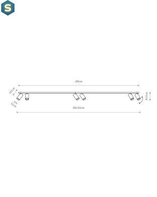 Спот Nowodvorski 7777 Mono VI GU10 6x10W IP20 Wh