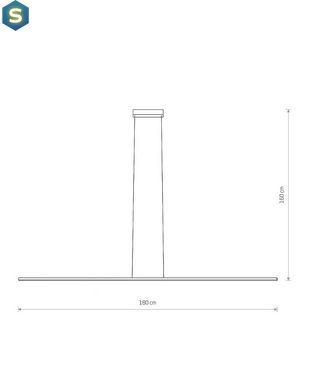Підвісний світильник Nowodvorski 10365 Bar LED 1x36W 3000K 1200Lm IP20 Bl