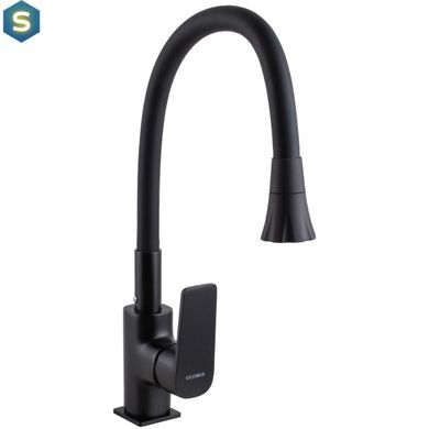 Смеситель для кухни Globus Lux Bonn GLB-0203SA-BB-B01, Черный матовый