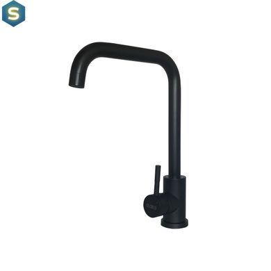 Змішувач для кухні Globus Lux Alpen SUS-203L-BB, Чорний/золото