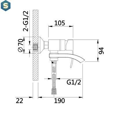 Змішувач для ванни Qtap Swan Cascada з поворотним виливом (з душовим гарнітуром) QTSWA260CRM45565 Chrome, Хром