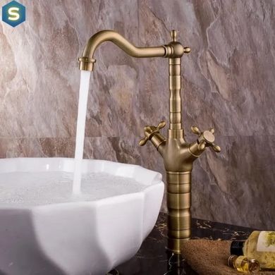 Смеситель для кухни Rea Rustico brushed gold REA-B5521, Золотой