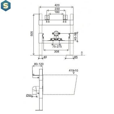 Інсталяція для біде Imprese i4300