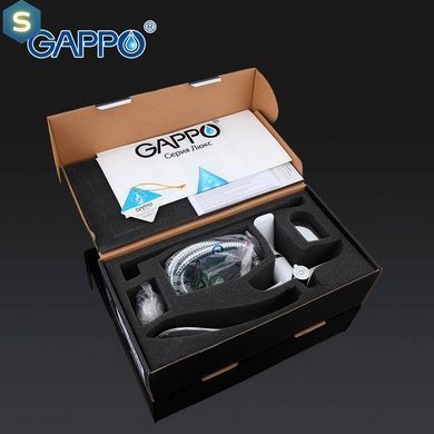 G2248 Змішувач для ванни довгий гусак білий/хром &Oslash;35 Gappo Noar 1/8, Білий