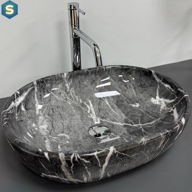 Умывальник VBI Modena S black onyx накладний VBI-012008, Черный матовый
