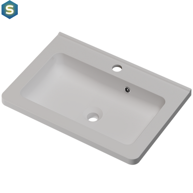 Раковина матовая врезная Amidicon Passage 60 593x415 из литого камня PASSAGE_60_MAT, Белый