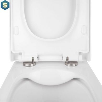 Набор: Qtap инсталляция 3 в 1 Nest QT0133M425 с панелью смыва квадратной QT0111M06028CRM + унитаз с сиденьем Tern QT1733052ERW
