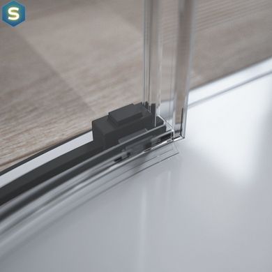 Душова кабіна Radaway Idea Black PDD 100Lx80Rx200 скло прозоре чорний профіль 387139-01-01 + 387153-54-01