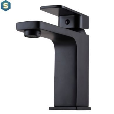 Змішувач для умивальника Globus Lux Milano GLM-401-10-BB, Черный матовый