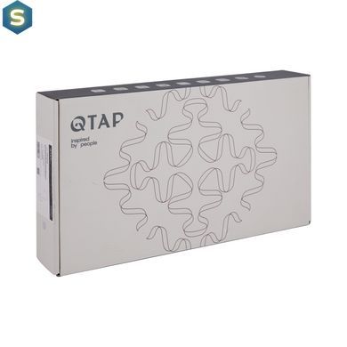 Смеситель для кухни Qtap Grand с подключением для питьевой воды QTGRA362CRW45668 Chrome/White, Белый