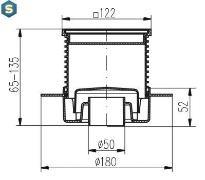 Трап MCH 420L металлическая решетка