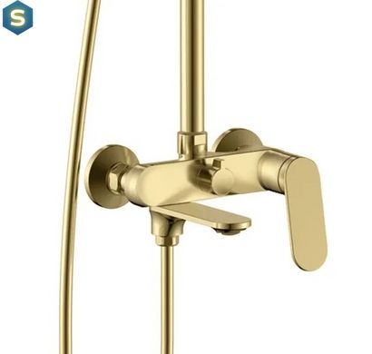 Душова система Rea Marco brushed gold з виливом REA-P8548, Золотий