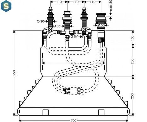 Прихована частина Hansgrohe 13444180