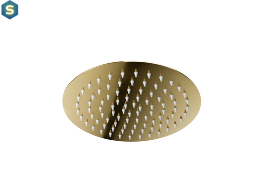 Душевая система скрытого монтажа Corsan Lugo gold + BOX с термостатом Z03TGL, Золотой