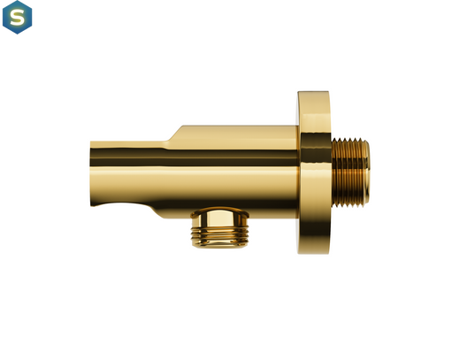 Душевая система скрытого монтажа Corsan Lugo gold + BOX с термостатом Z03TGL, Золотой