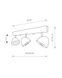 Спот Nowodvorski 9592 Vespa GU10, ES111 3x75W IP20 Wh
