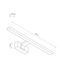 Світильник Nowodvorski 10682 Cezanne LED 1x15W 4000K 1200Lm IP44 Chrome