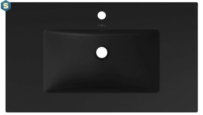 Умивальник Mexen Atena 101 black matt врізний MEX-25011070, Черный матовый