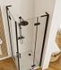 Душевая кабина Rea Hugo 90x90 black двойная REA-K6601, Черный матовый, Универсальная, черный матовый