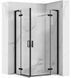 Душевая кабина Rea Hugo 90x90 black двойная REA-K6601, Черный матовый, Универсальная, черный матовый