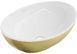 Умивальник Mexen Elza brushed gold white накладний MEX-21014017, Золотий