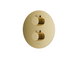 Душевая система скрытого монтажа Corsan Lugo gold + BOX с термостатом Z03TGL, Золотой
