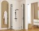 Душевая кабина Rea Hugo 90x90 black двойная REA-K6601, Черный матовый, Универсальная, черный матовый