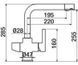 Смеситель для кухни на две воды GRB Kitchens 51831510, Хром