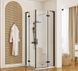 Душевая кабина Rea Hugo 90x90 black двойная REA-K6601, Черный матовый, Универсальная, черный матовый