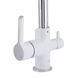 Смеситель для кухни Qtap Grand с подключением для питьевой воды QTGRA362CRW45668 Chrome/White, Белый