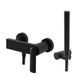 Змішувач для душу Kohlman Experience black matt настінний KPL-QW120EB, Черный матовый