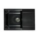 Кухонная мойка Adamant Horizon Medium 700x500x230 чорный металик 000000000000, Черный/золото
