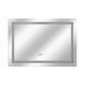 Зеркало Qtap Mideya 1000х700 с LED-подсветкой Touch, с антизапотеванием, с часами, диммером яркости QT2078NCF10070W