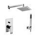 Душевая система скрытого монтажа Paffoni Shower на 2 потребителя с верхним душем 200x200 мм chrome KITTA015CR/M, Хром