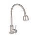 Смеситель для кухни Lidz Aria 015F41 с гибким изливом (k35) LDARI015F41NKS45306 Nickel, Нержавеющая сталь