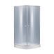 Душова кабіна Lidz Latwa SC90x90.SAT.LOW.GR, скло тон. 4 мм + Lidz Душовий піддон Kapielka ST90x90x15, Хром матовий, Універсальна, тонованний