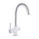Смеситель для кухни Qtap Grand с подключением для питьевой воды QTGRA362CRW45668 Chrome/White, Белый