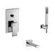 Душова система для ванни з виливом для ванни Paffoni 205 мм Shower chrome KITEL015CR/M205, Хром