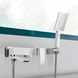 Змішувач для ванни Qtap Swan Cascada з поворотним виливом (з душовим гарнітуром) QTSWA260CRM45565 Chrome, Хром