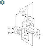 Змішувач для ванни Kludi Pure&Easy 376819165, Білий