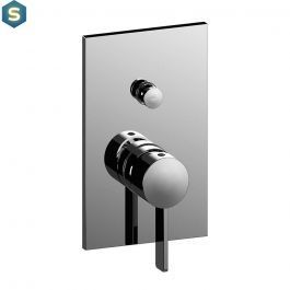 Душевая система скрытого монтажа Paffoni Shower на 2 потребителя с верхним душем 300x300 мм chrome KITRO015CR300, Хром