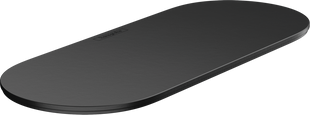 Крышка для полочки Hansgrohe WallStoris 25x10 см Matt Black 27925670
