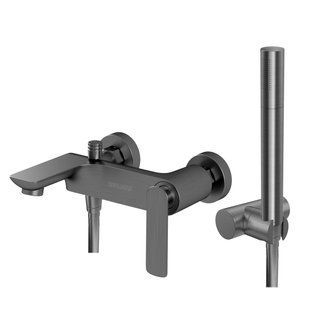 Смеситель для ванны Kohlman Experience graphite настенный KPL-QW110EG, Графит