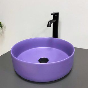 Умывальник VBI Prato lavender matt накладний VBI-011412, Синий